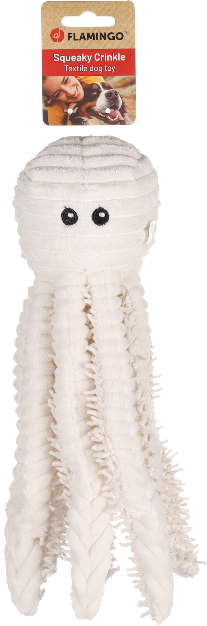 Flamingo Toy Flufa Octopus White