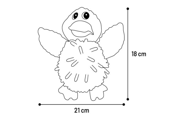 Flamingo Toy Flufa Duck Beige