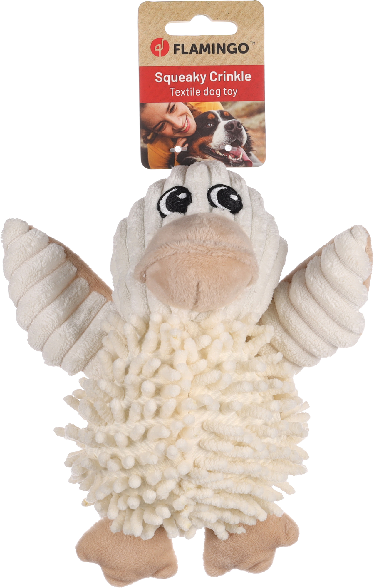 Flamingo Toy Flufa Duck Beige