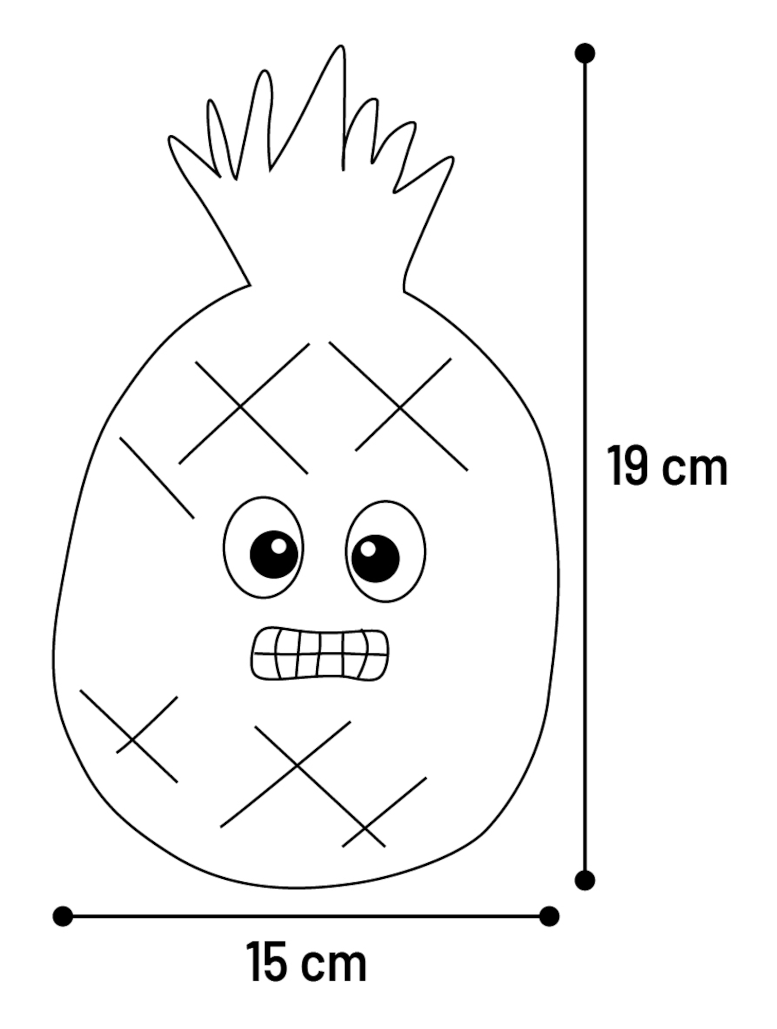 Flamingo Jouet Frugro Ananas & Poire & Carotte & Maïs Plusieurs couleurs