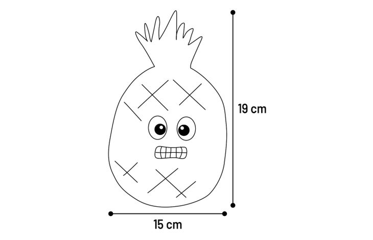 Flamingo Jouet Frugro Ananas & Poire & Carotte & Maïs Plusieurs couleurs