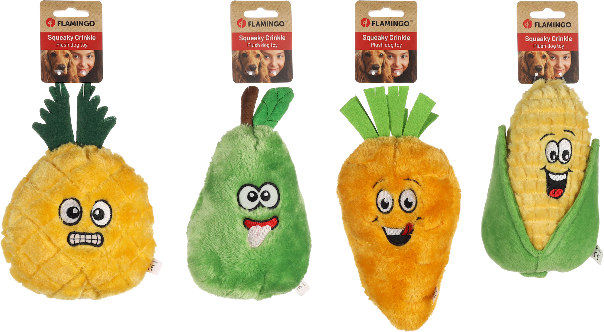 Flamingo Jouet Frugro Ananas & Poire & Carotte & Maïs Plusieurs couleurs