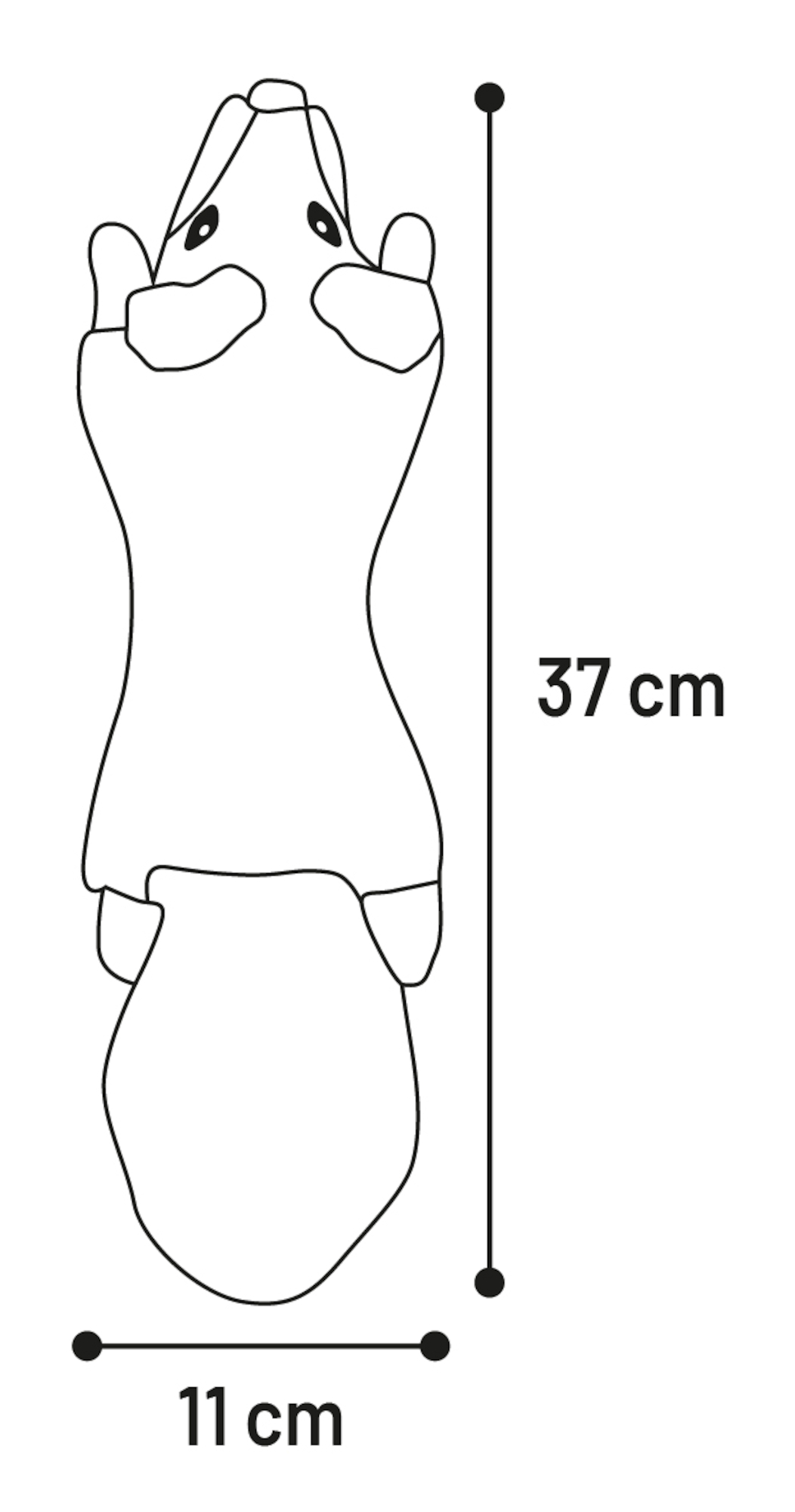 Flamingo Toy Forre Weasel Light brown