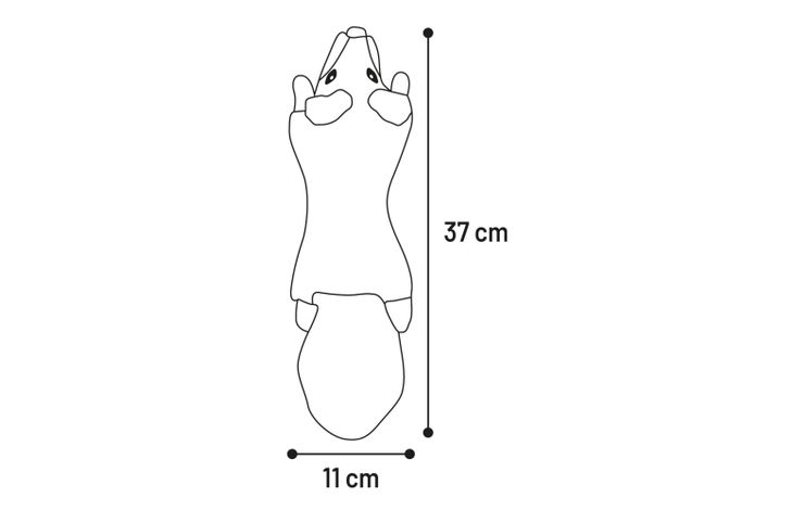 Flamingo Toy Forre Weasel Light brown