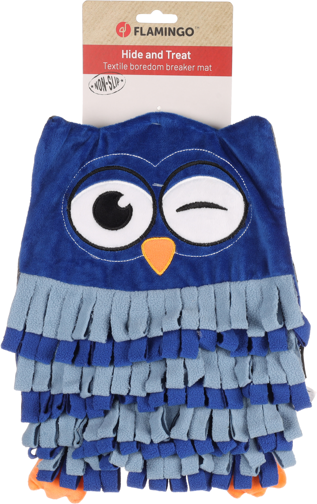 Flamingo Sniffing carpet Plinkie Owl Blue