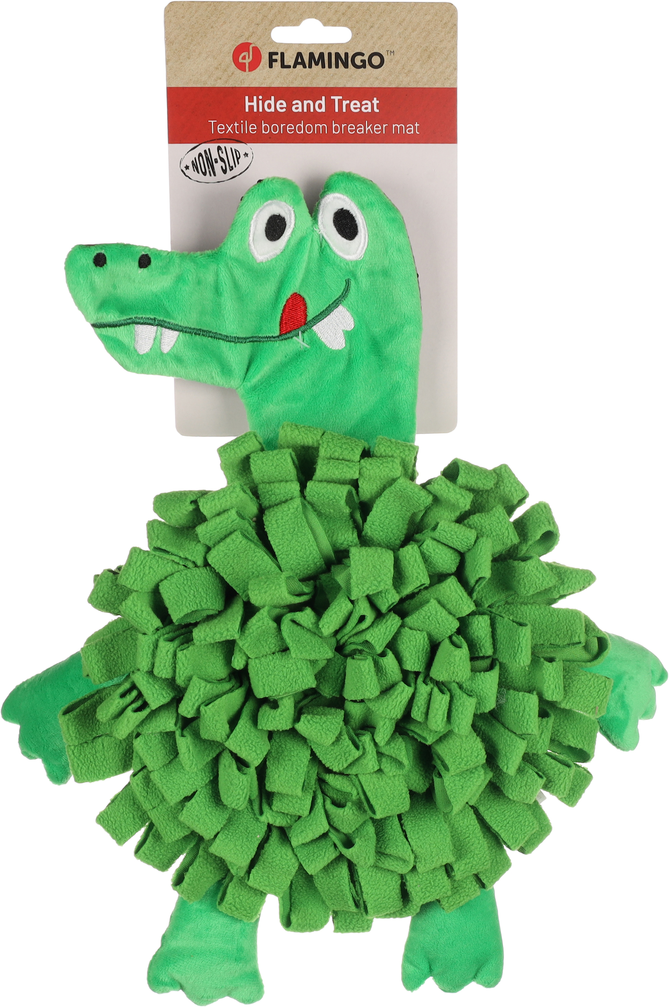 Flamingo Sniffing carpet Njammie Crocodile Green