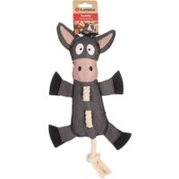 Flamingo Jouet Chordo Âne avec corde Gris