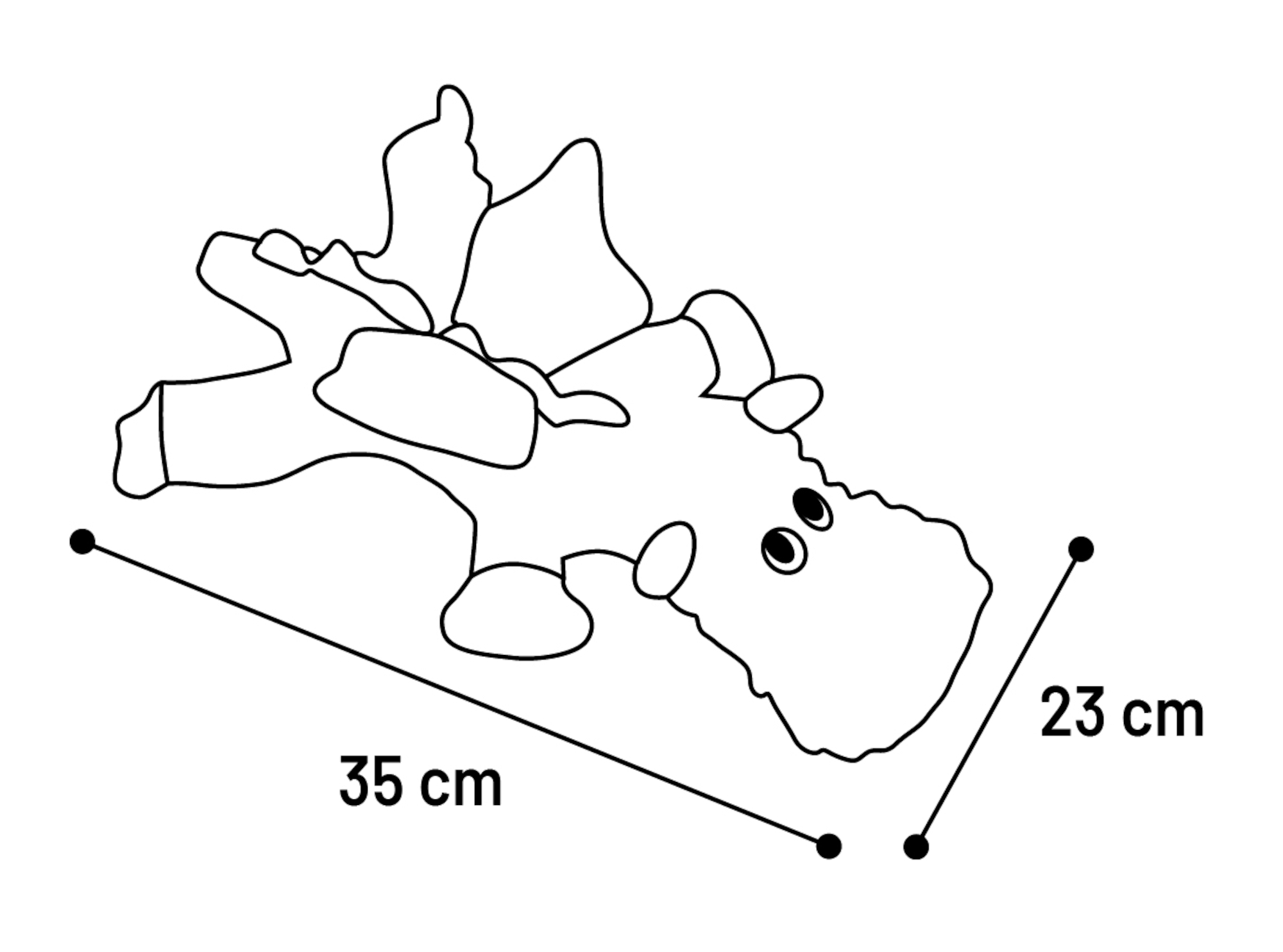 Flamingo Spielzeug Jorre Drache Rot