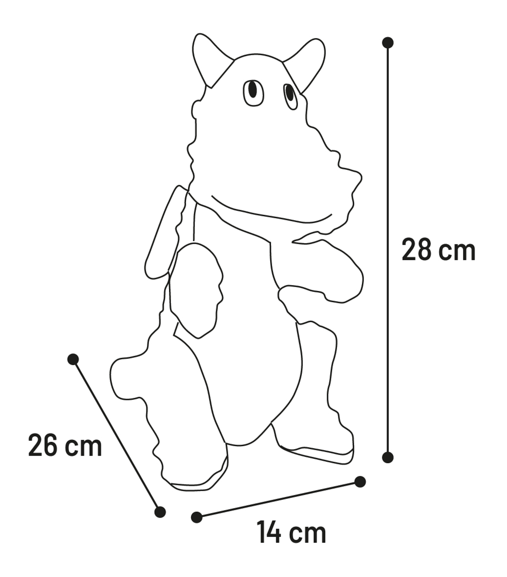 Flamingo Toy Riso Dragon Green