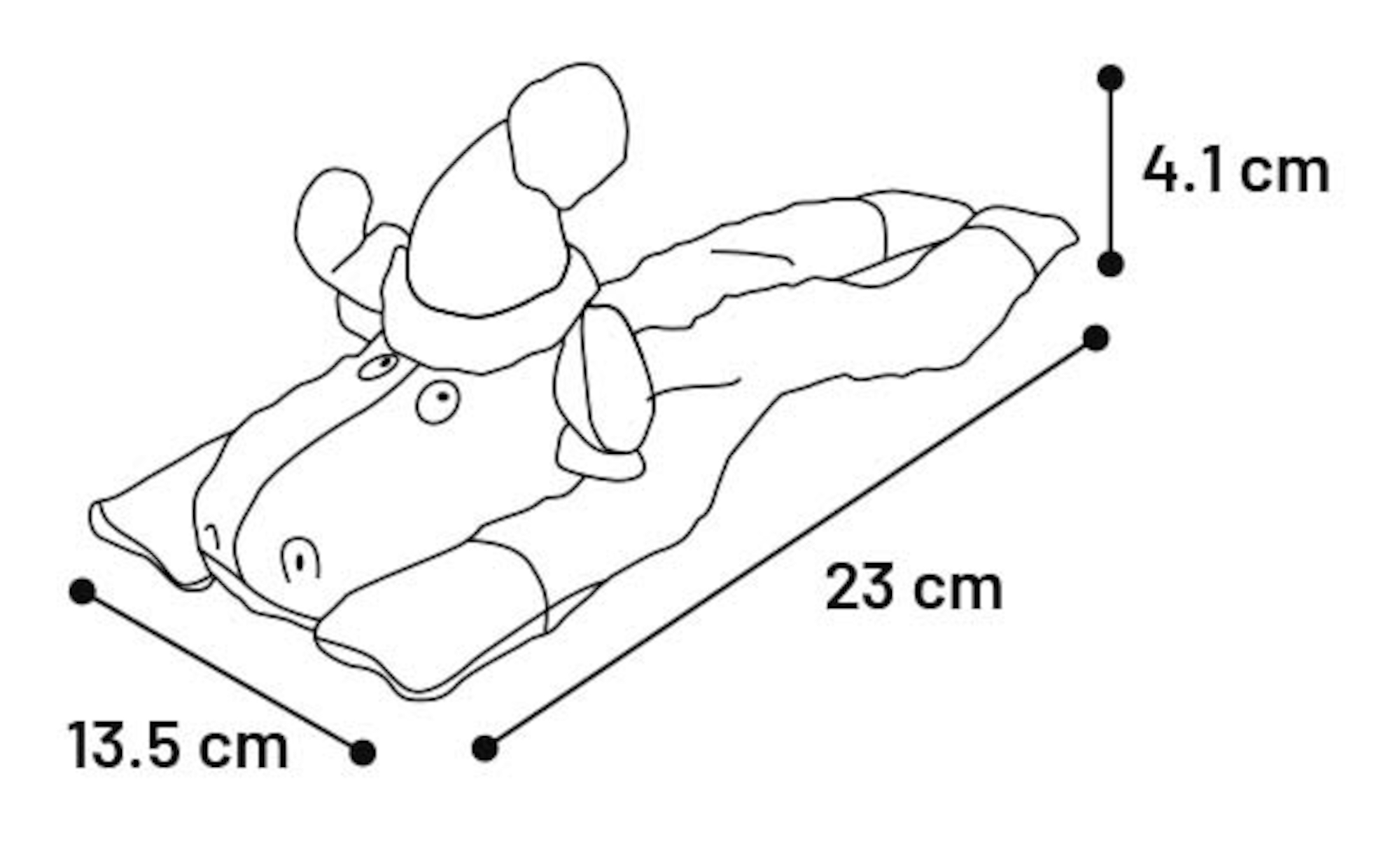 Flamingo Kerst Speelgoed Taci Rendier Bruin 