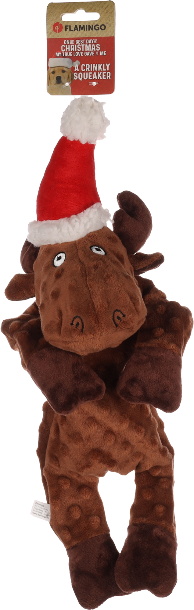 Flamingo Kerst Speelgoed Taci Rendier Bruin 
