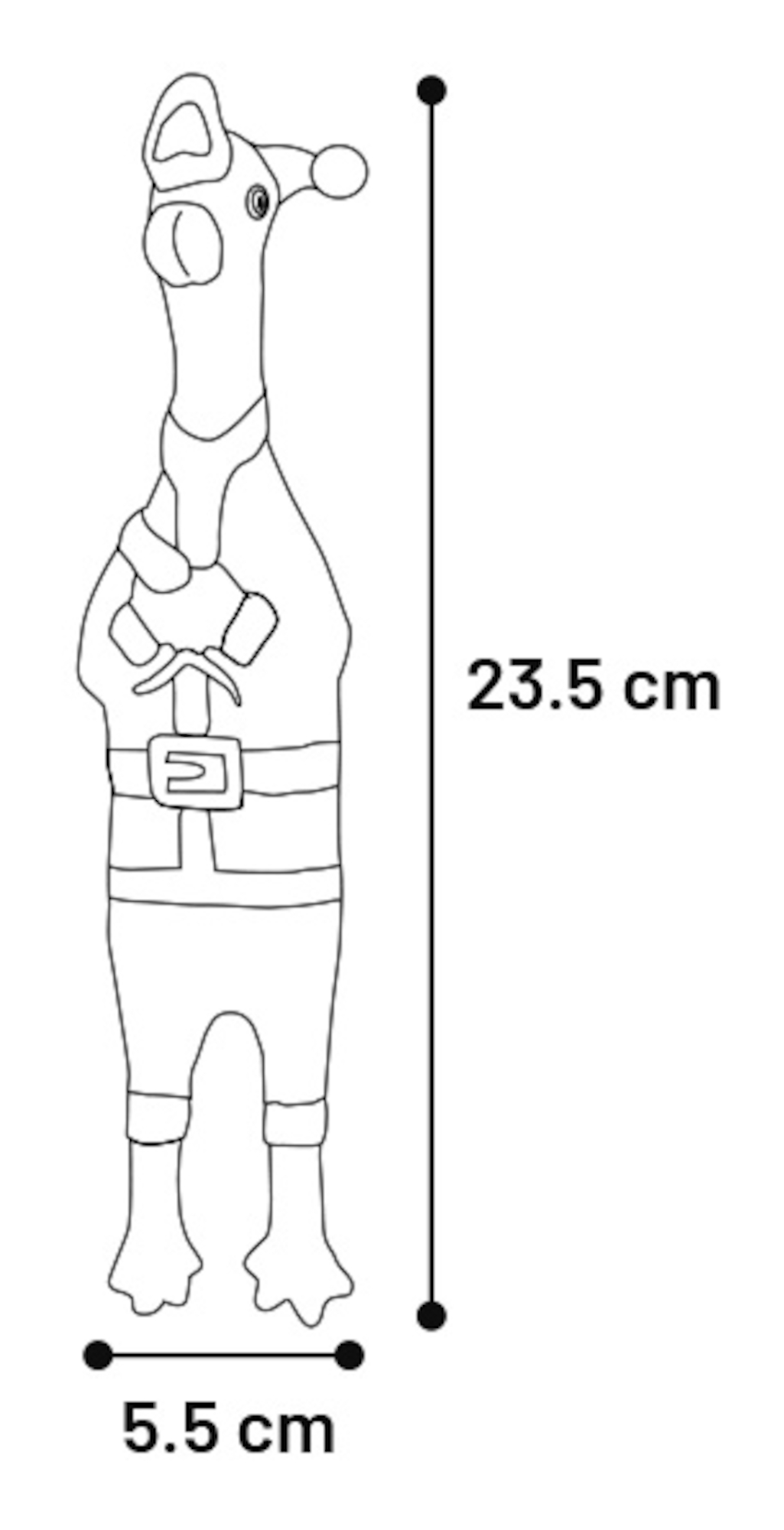 Flamingo Natale Giocattolo Tico Multi 