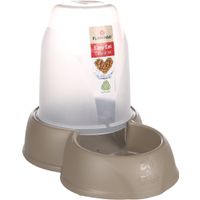 Flamingo Voerautomaat & Waterautomaat Zena Taupe