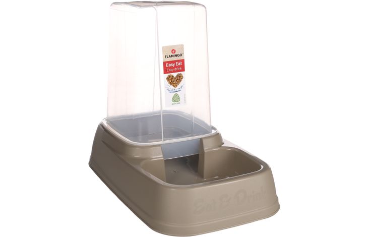 Flamingo Voerautomaat & Waterautomaat Vedi Taupe