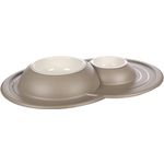 Feeding and drinking bowl Maico Taupe