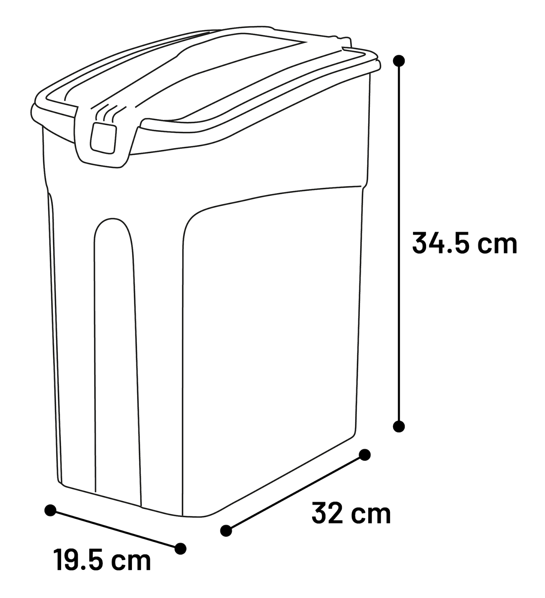 Flamingo Food container Kolio Rectangle Beige