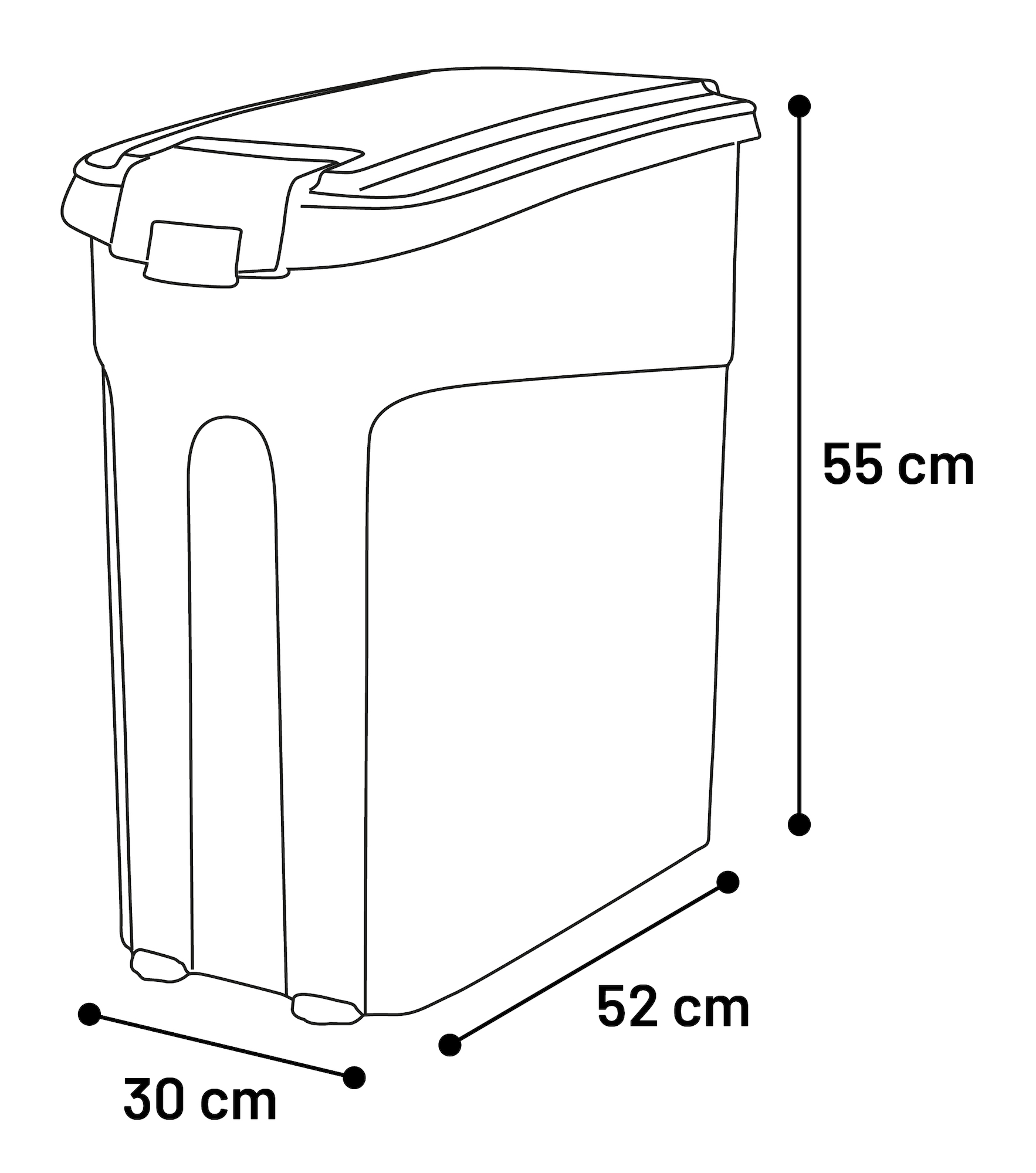 Flamingo Food container Kody Rectangle Beige