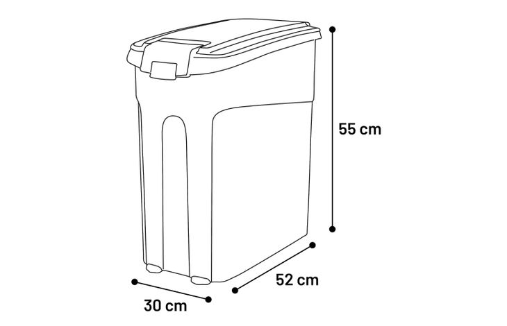 Flamingo Food container Kody Rectangle Beige