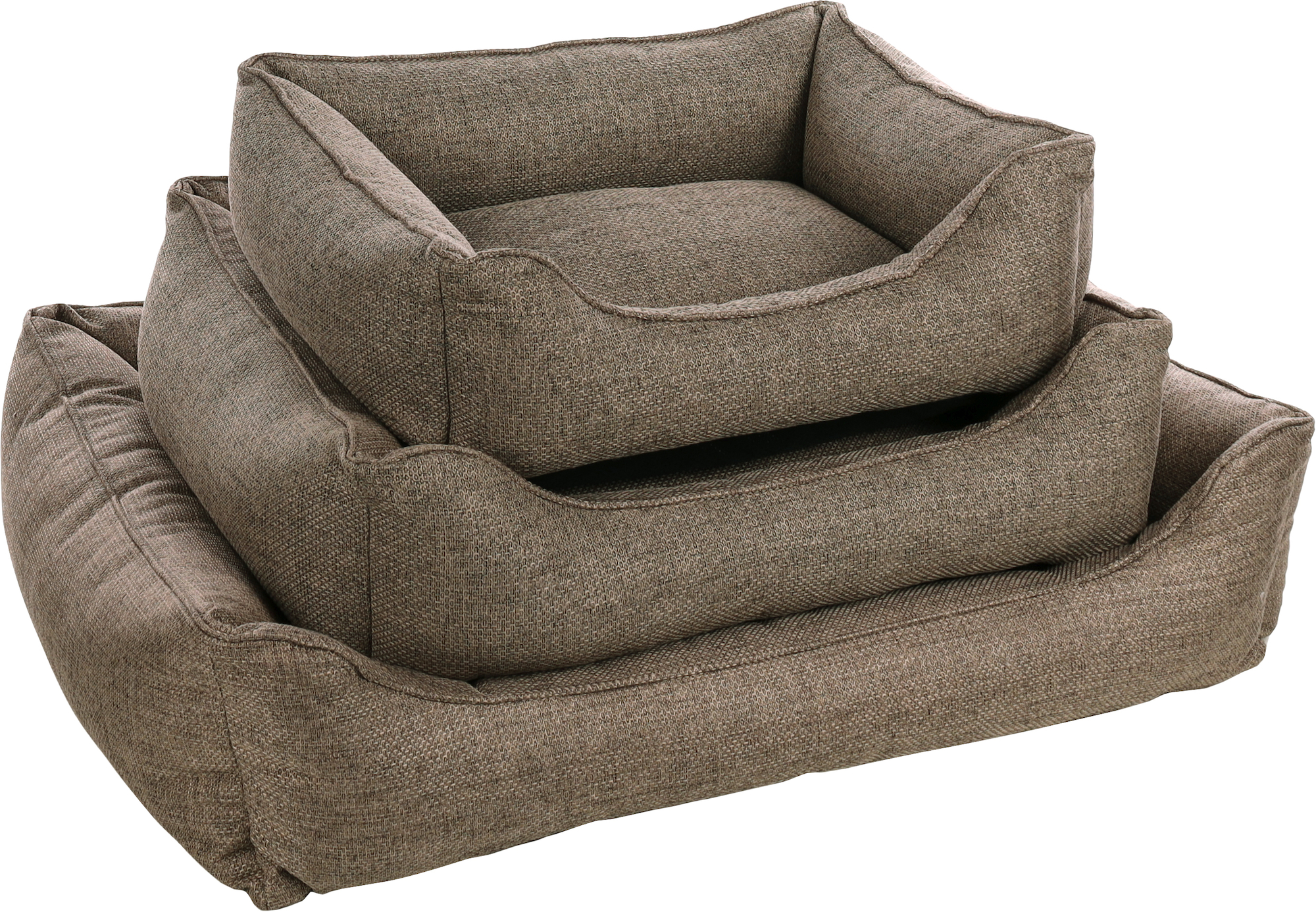 Flamingo Panier Gini Rectangle Taupe