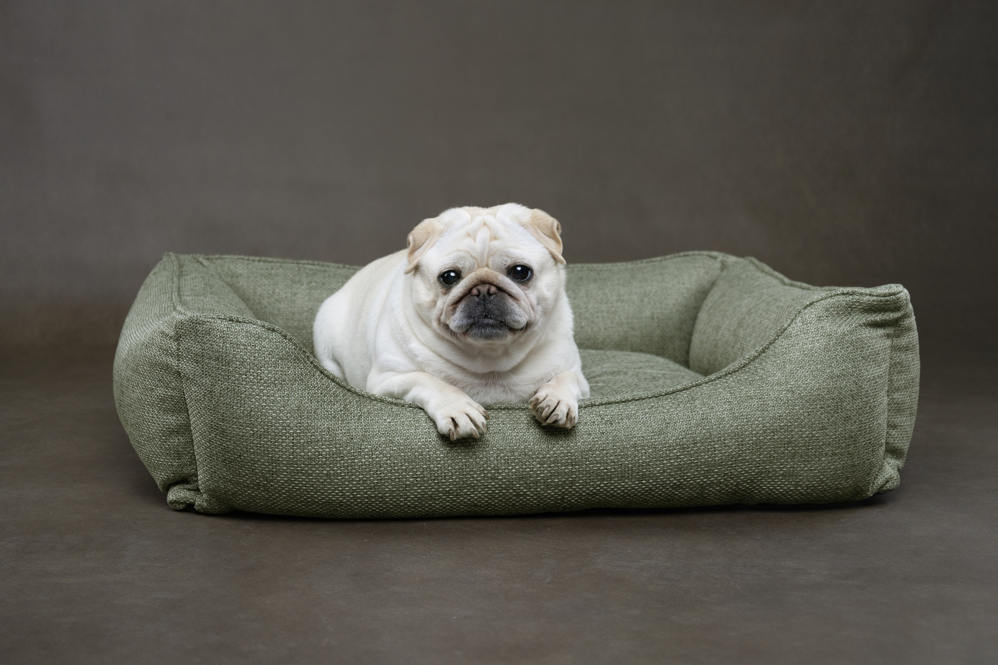 Flamingo Basket Gini Rectangle Green