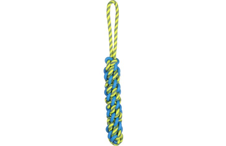 Flamingo Toy Tofla Stick Tug rope Blue & Yellow