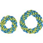 Toy Tofla Ring & Cord Woven Blue & Yellow