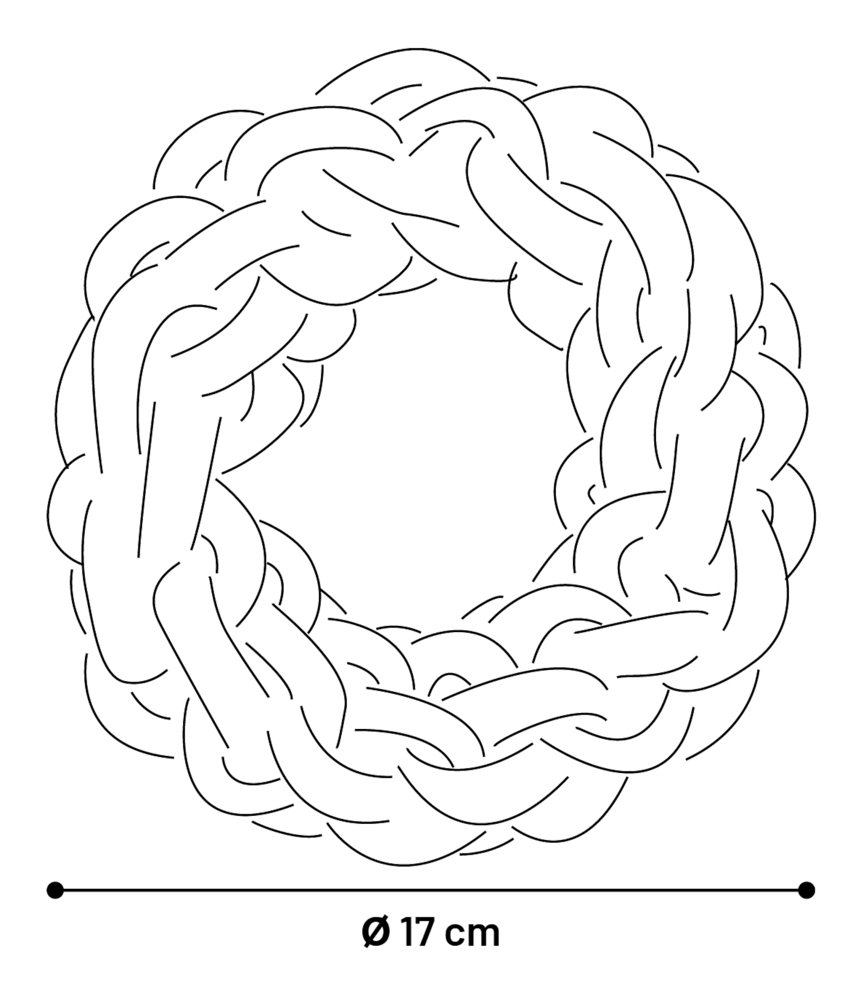 Flamingo Toy Tofla Ring & Cord Woven Blue & Yellow