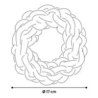 Flamingo Toy Tofla Ring & Cord Woven Blue & Yellow