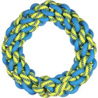 Flamingo Speelgoed Tofla Ring & Touw Geweven Blauw & Geel