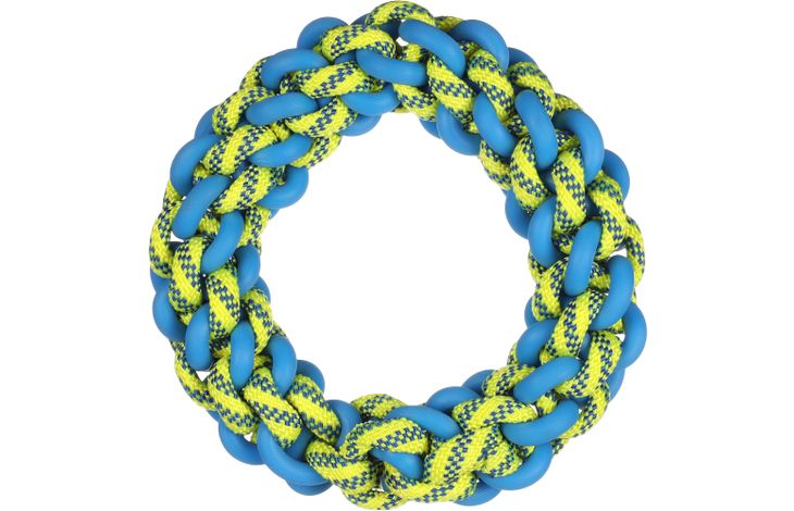 Flamingo Toy Tofla Ring Cord Blue & Yellow