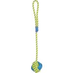 Toy Tofla Knotted ball Tug rope Blue & Yellow