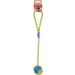 Toy Tofla Knotted ball Tug rope Blue & Yellow