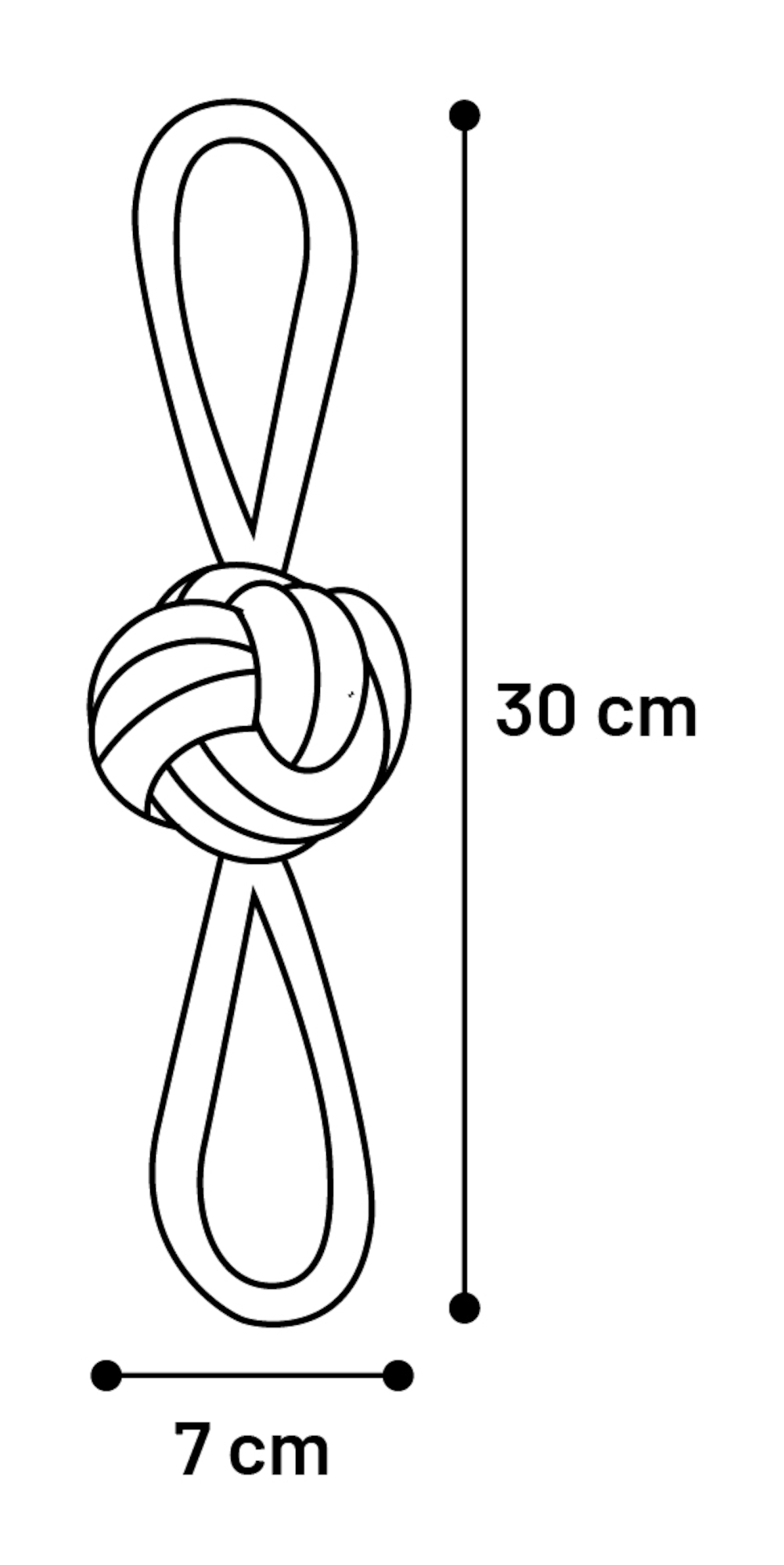 Flamingo Speelgoed Tofla Trektouw & Knoopbal Blauw & Geel