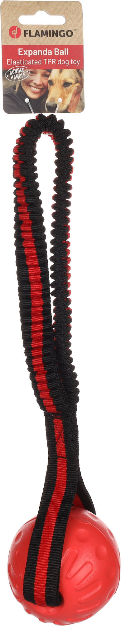 Flamingo Speelgoed Strekta  met bal Rood & Zwart