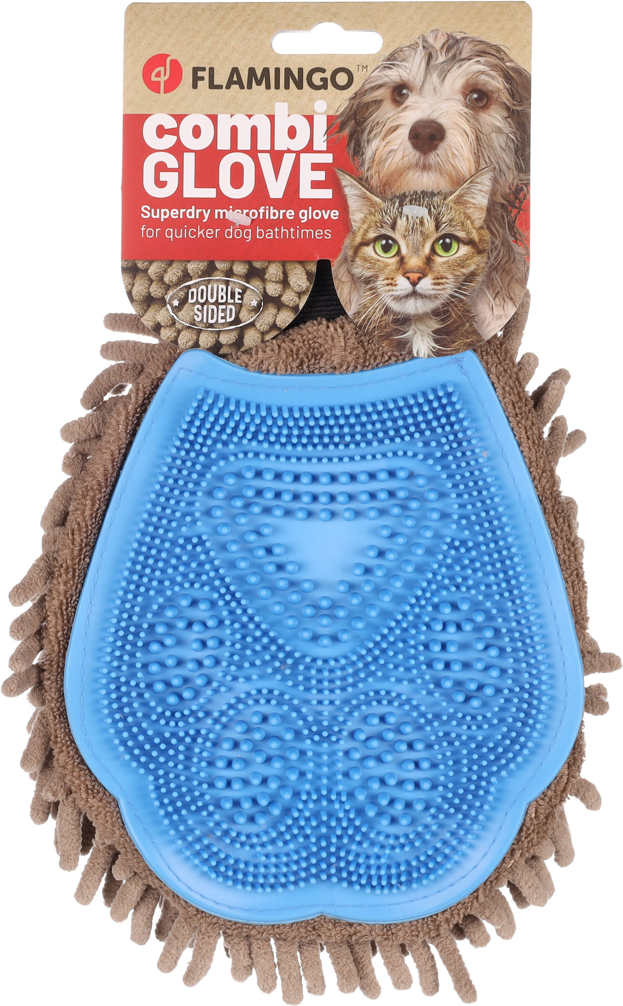 Flamingo Massage and grooming glove Flava