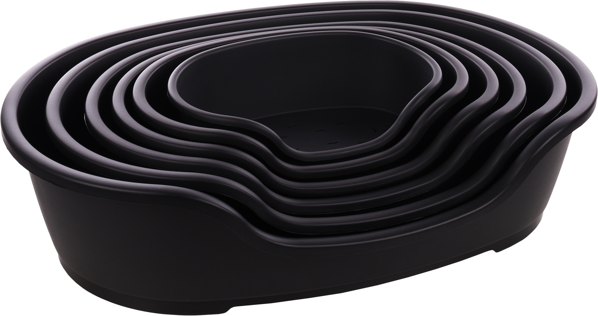 Flamingo Basket Tuck Oval Black XL