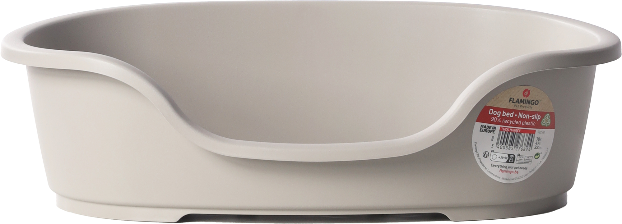 Flamingo Panier Tuck Ovale Gris M