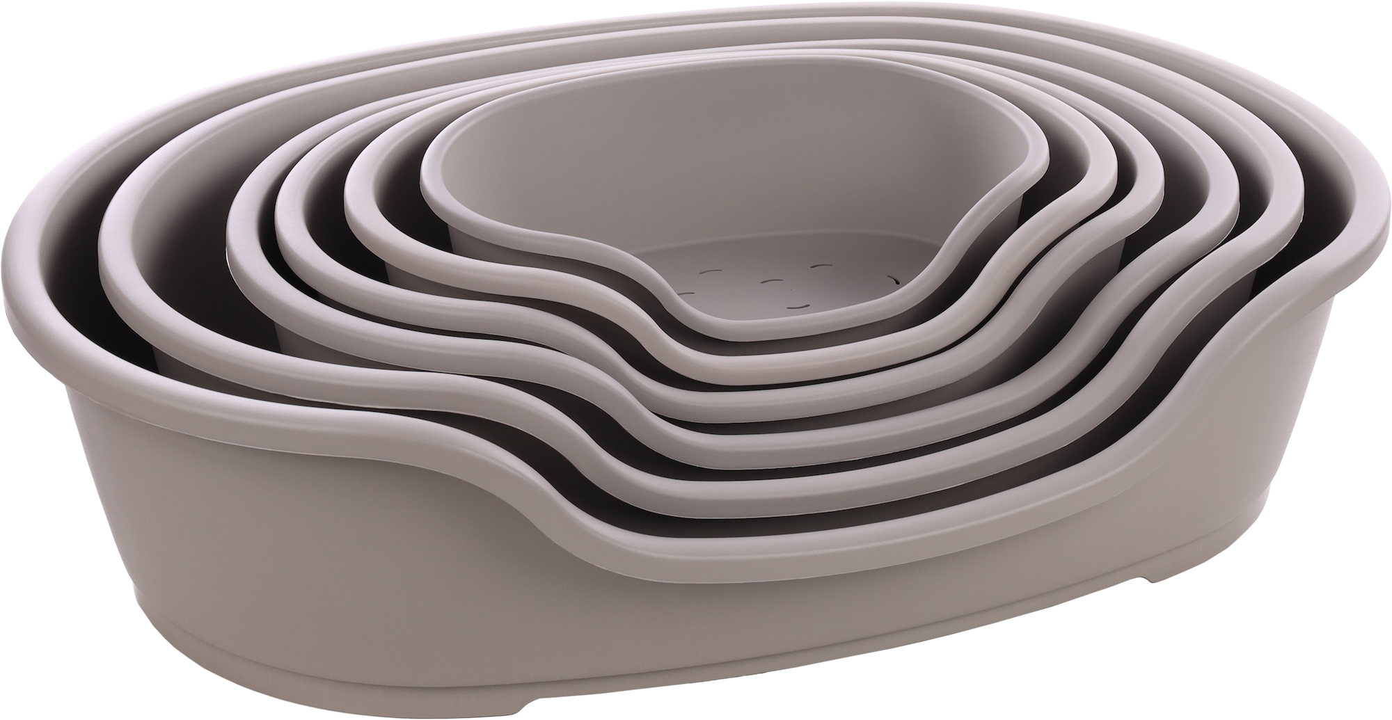 Flamingo Basket Tuck Oval Grey XXL