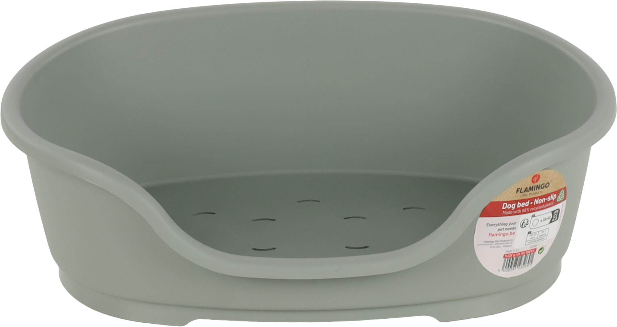 Flamingo Basket Tuck Oval Green S