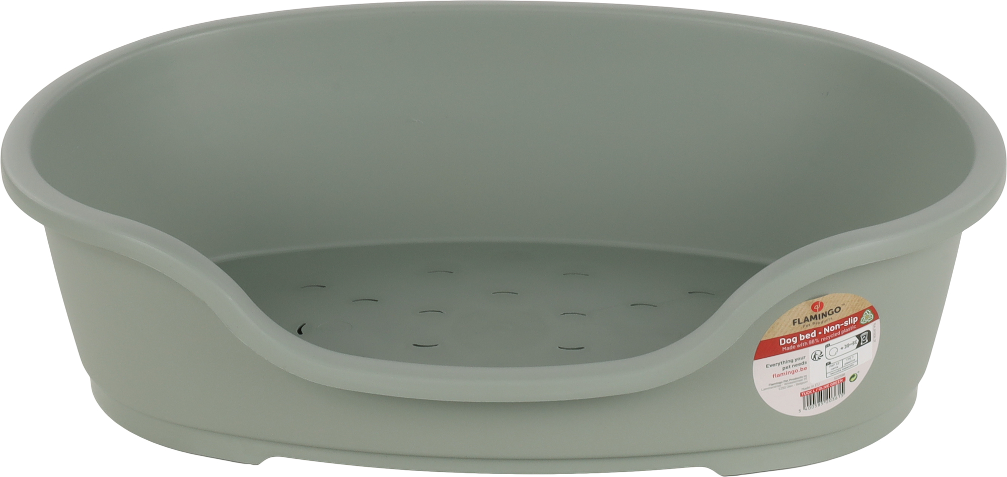 Flamingo Basket Tuck Oval Green L