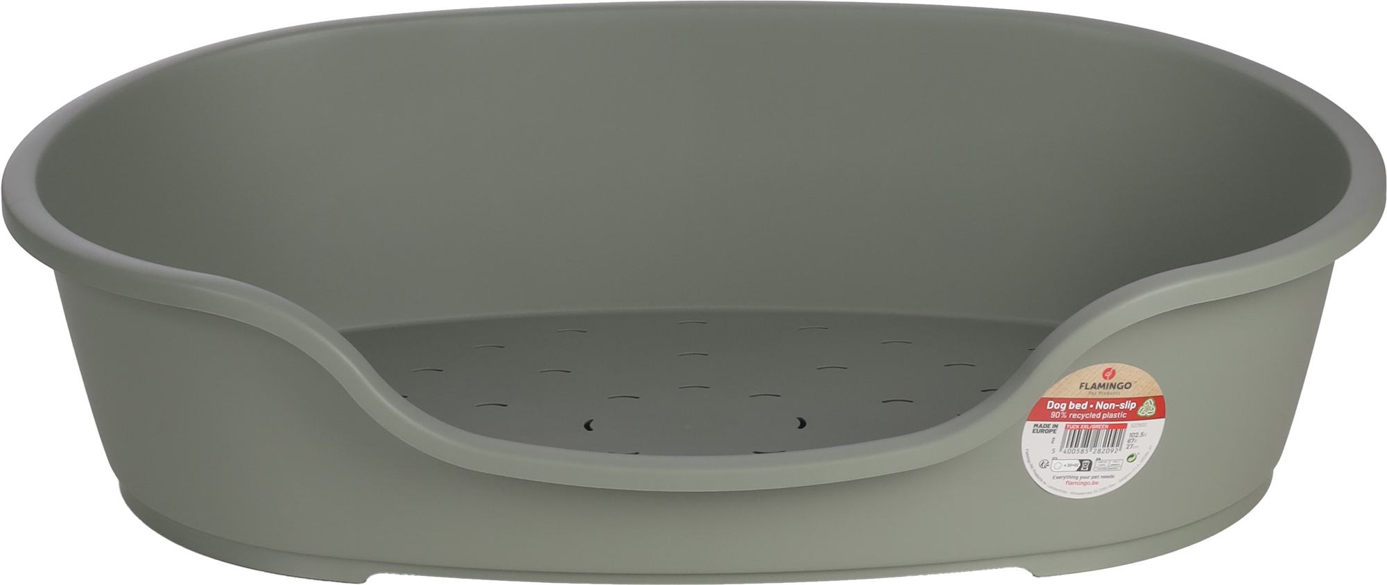 Flamingo Basket Tuck Oval Green XXL