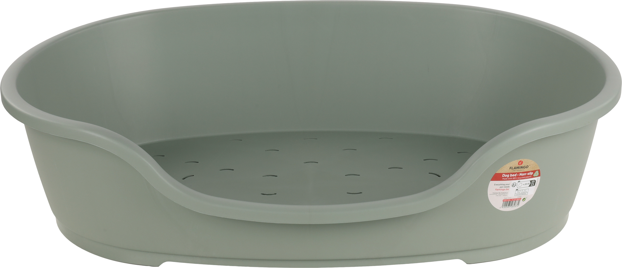 Flamingo Basket Tuck Oval Green XXXL