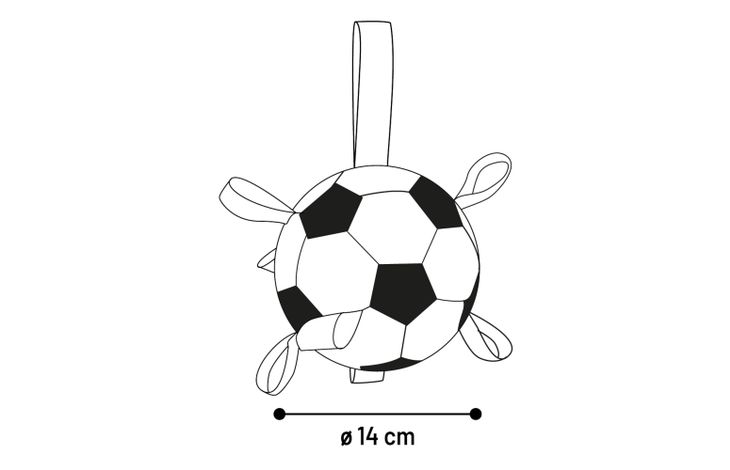 Flamingo Speelgoed Towa Voetbal Wit & Zwart
