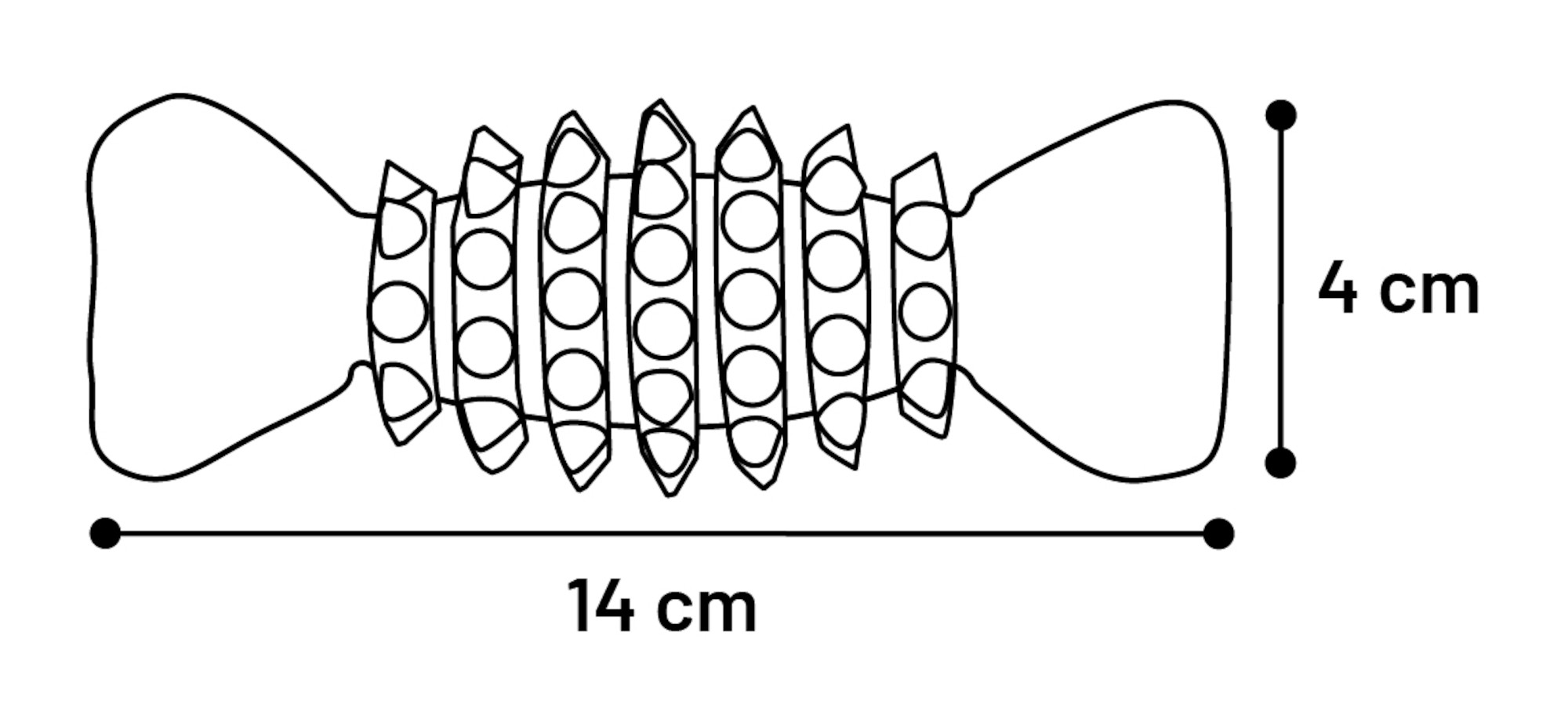 Flamingo Giocattolo Rubba Osso Marrone