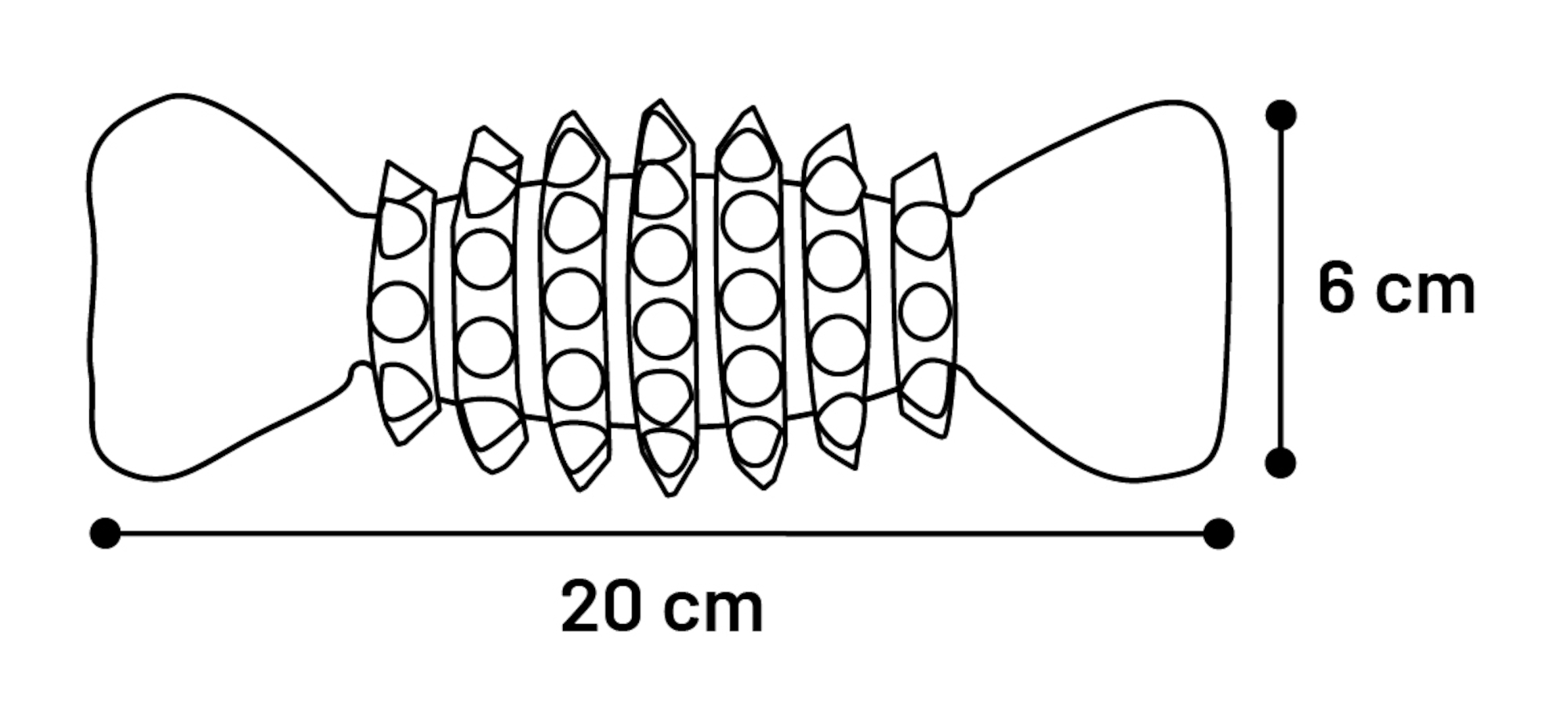 Flamingo Giocattolo Rubba Osso Marrone