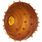 Toy Rubba Spike ball Brown