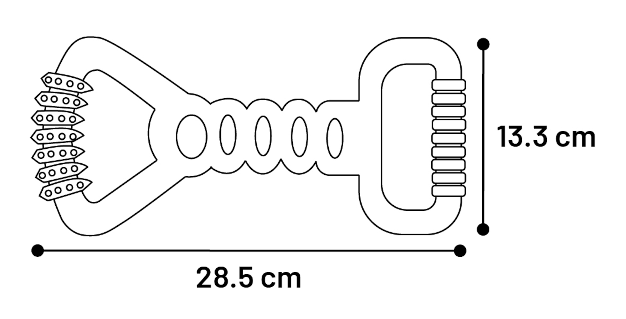 Flamingo Toy Rubba Tug toy Brown