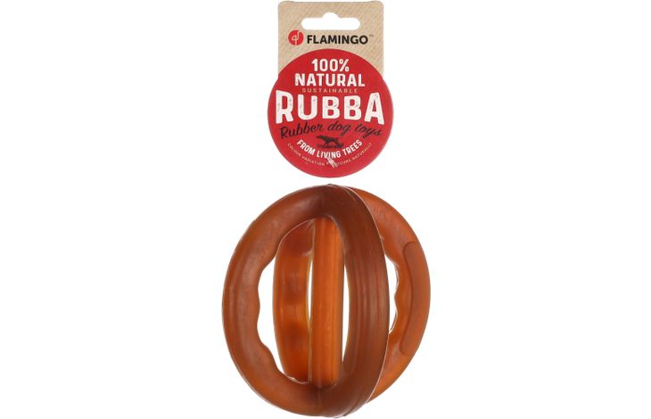 Flamingo Spielzeug Rubba Cross Ball Braun