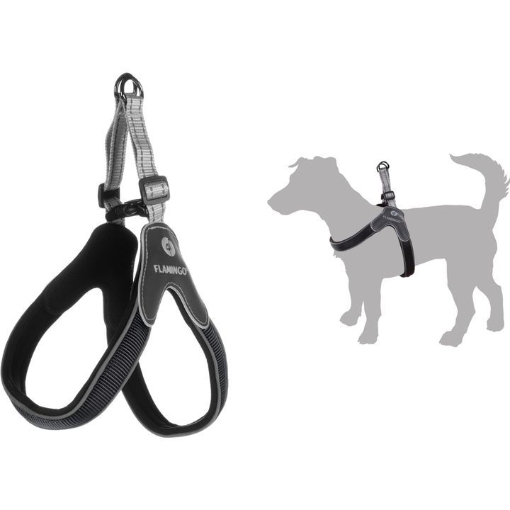 Harness Easy Hilka Black | 521550 | Flamingo Pet Products