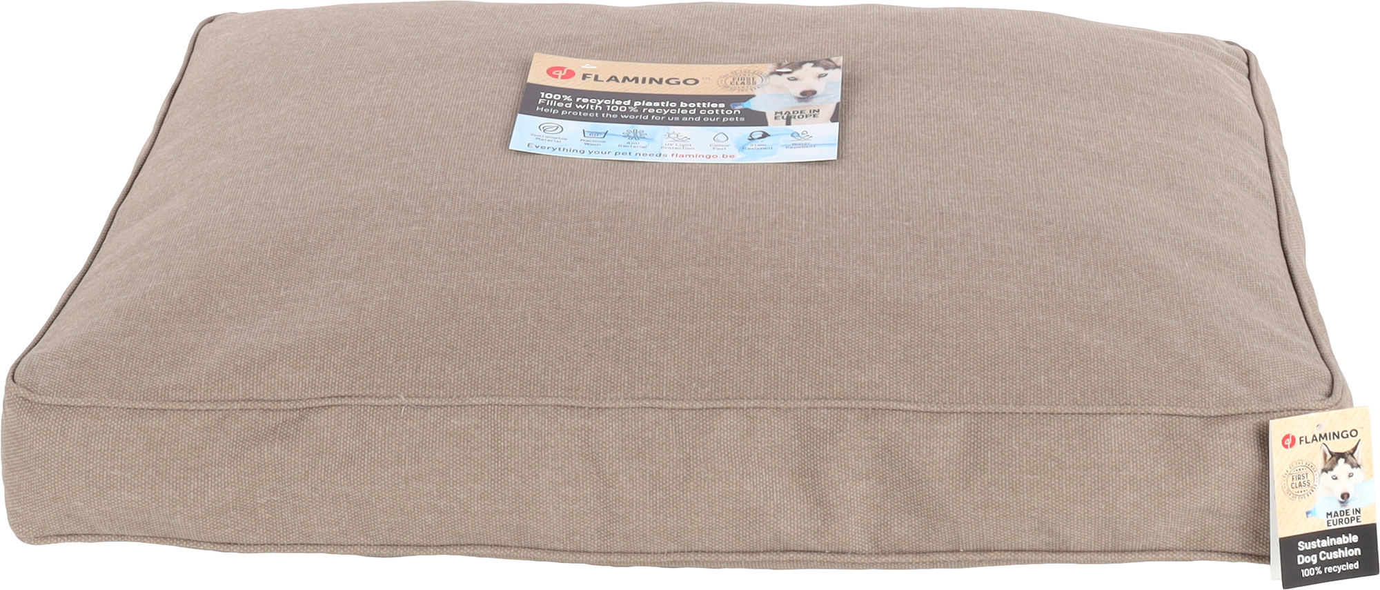 Flamingo Kussen Valeco Rechthoekig Taupe
